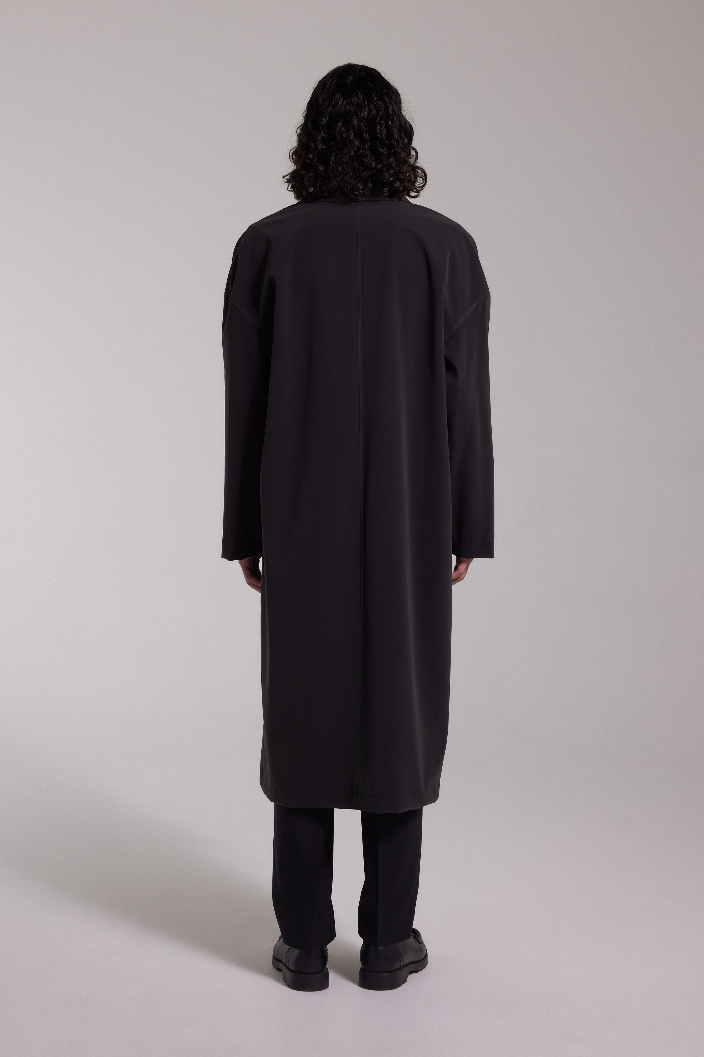 Rydberg Long Matte Raincoat Black - 4