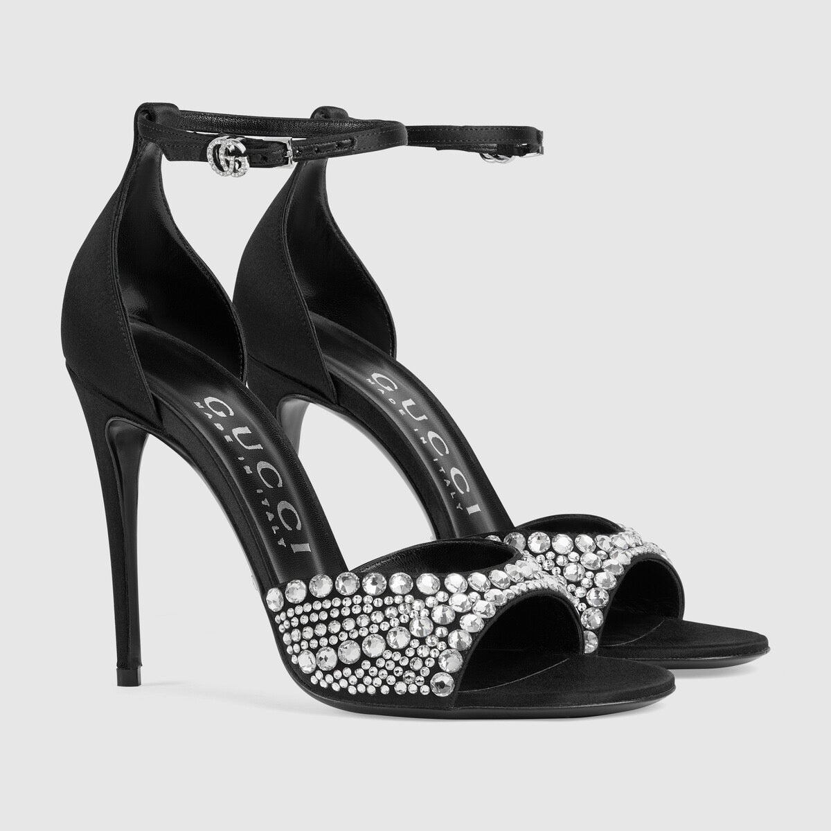 Gucci Double G Crystals High Heel Sandals - 2