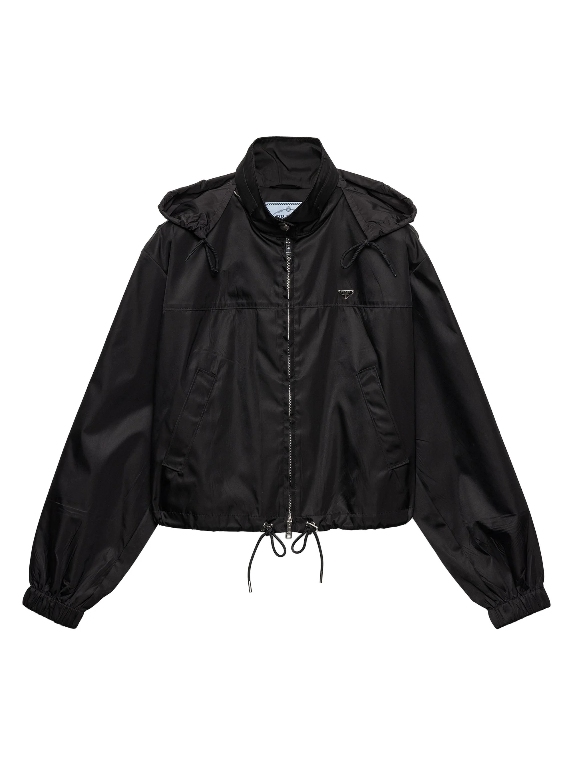 Women's Nylon Blouson Jacket - Black - 1