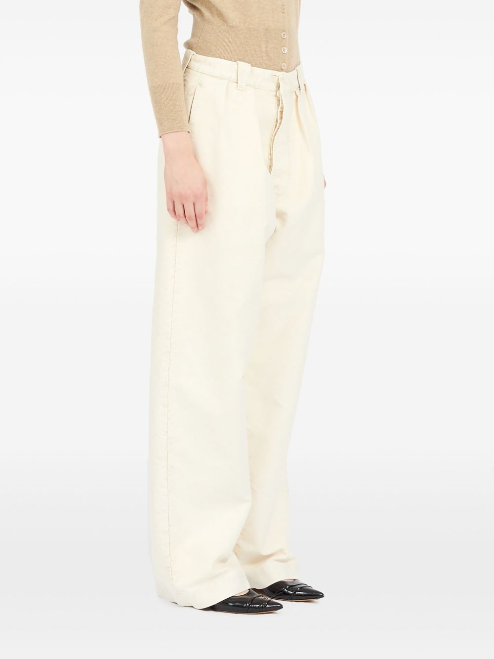 wide-leg tailored trousers - 3