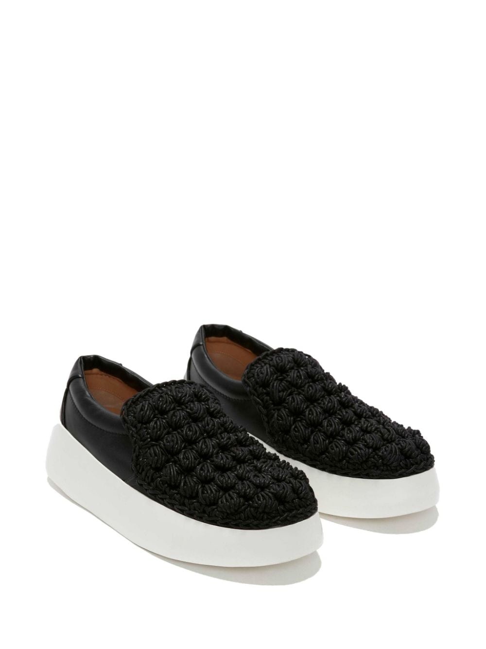 Popcorn leather sneakers - 2