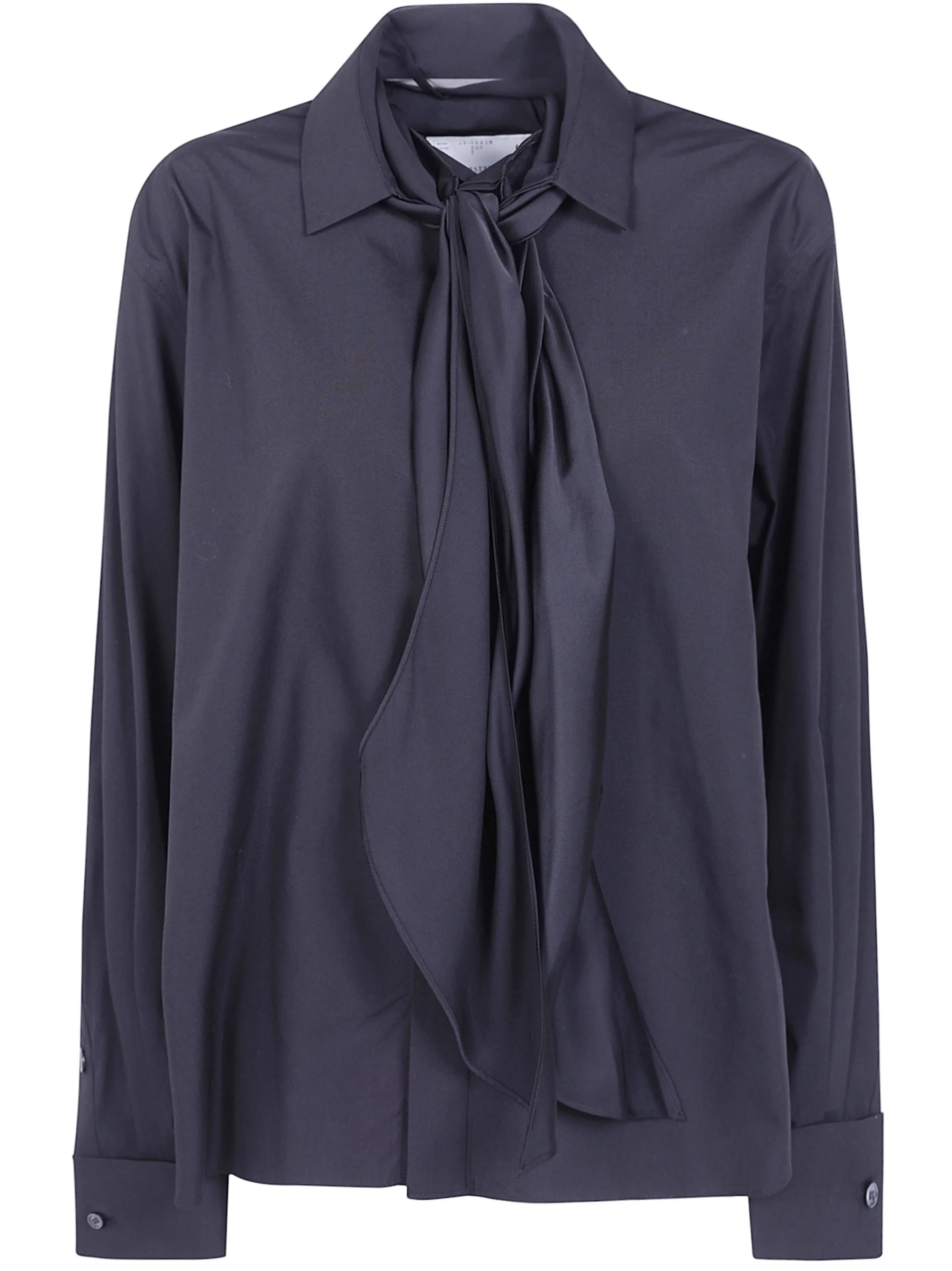 Shirt With Satin Tie "Poplin Shirt" - 1