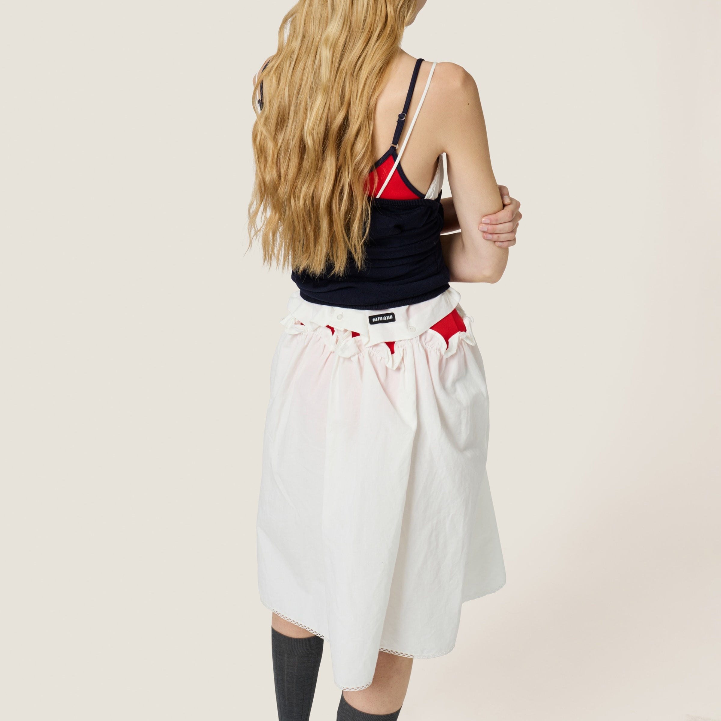 Slubbed poplin dress - 5
