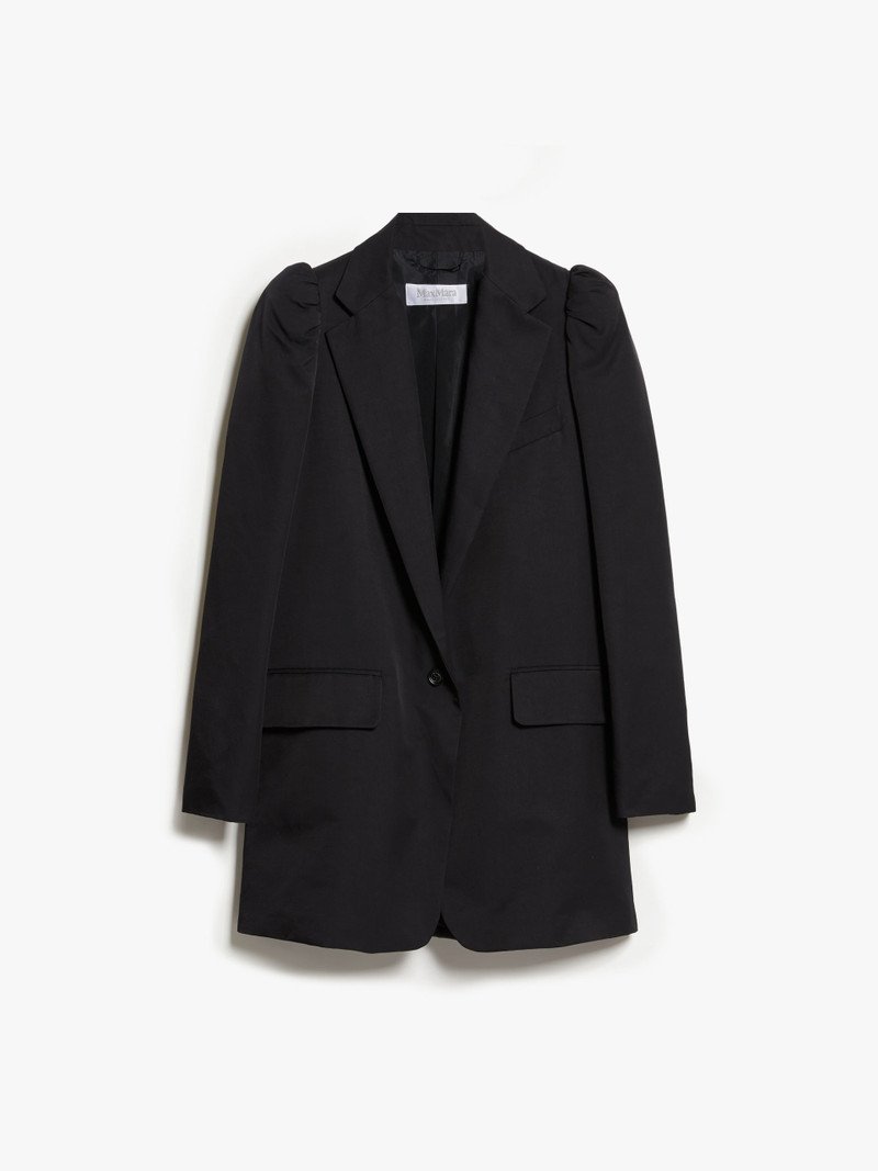 WILLY Straight blazer in mid-sheen satin - 1