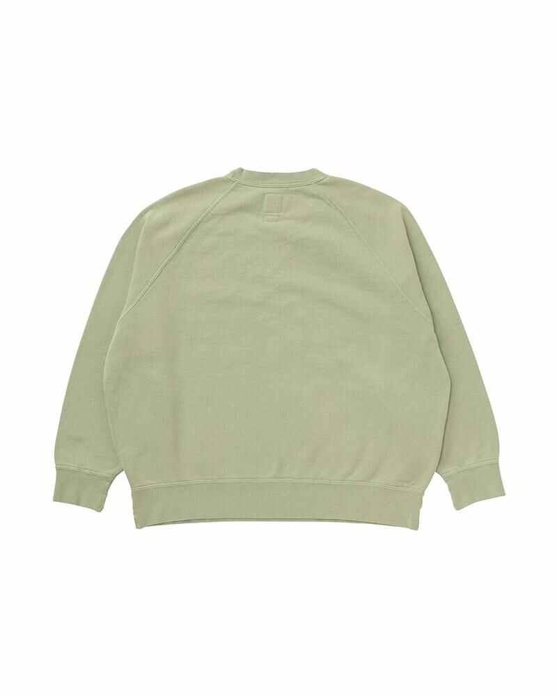 AMPLUS CREW L/S DMGD (U.D.) W LT.GREEN - 2