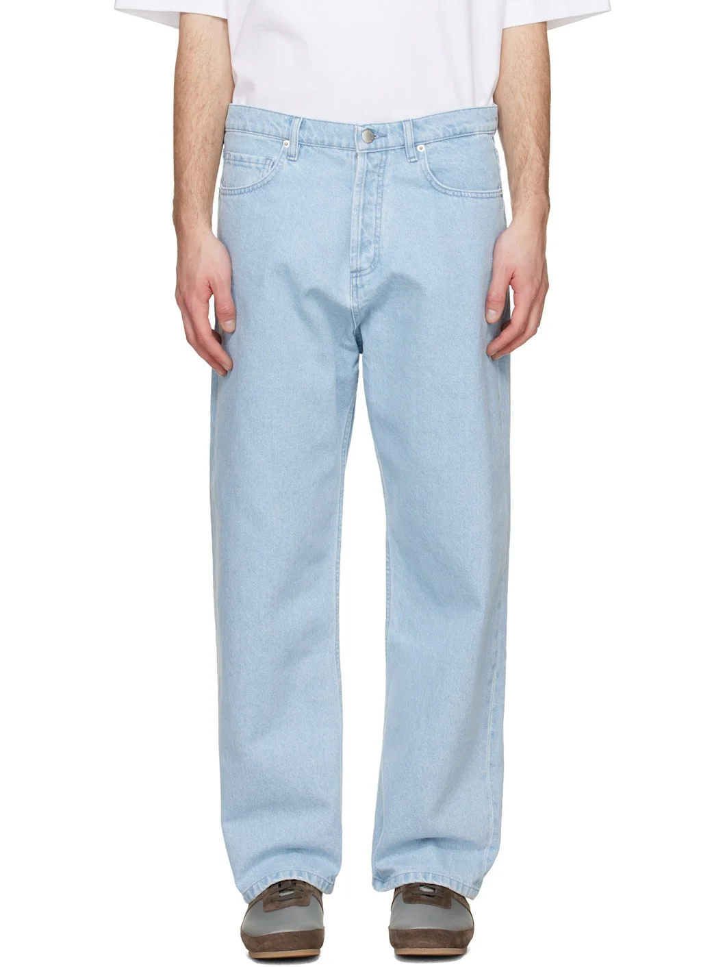 Blue Wide Jeans - 1