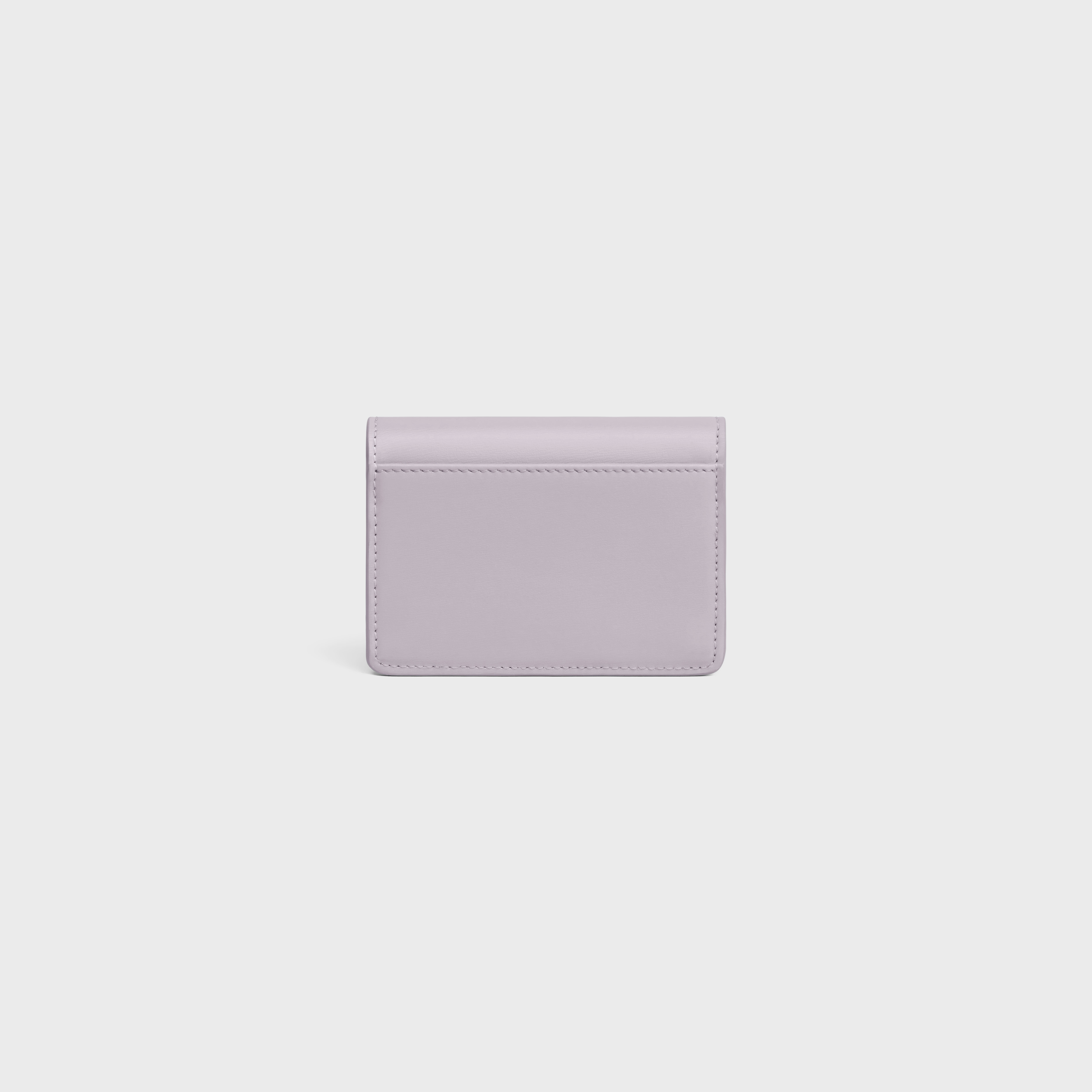 CARD HOLDER WITH FLAP TRIOMPHE in Shiny calfskin - 3
