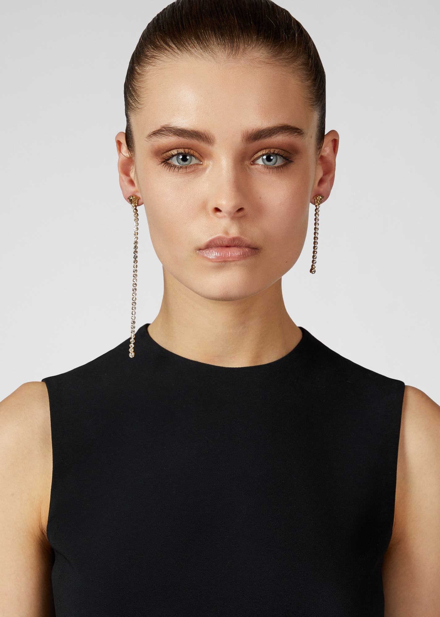 Medusa Chain Drop Earrings - 2