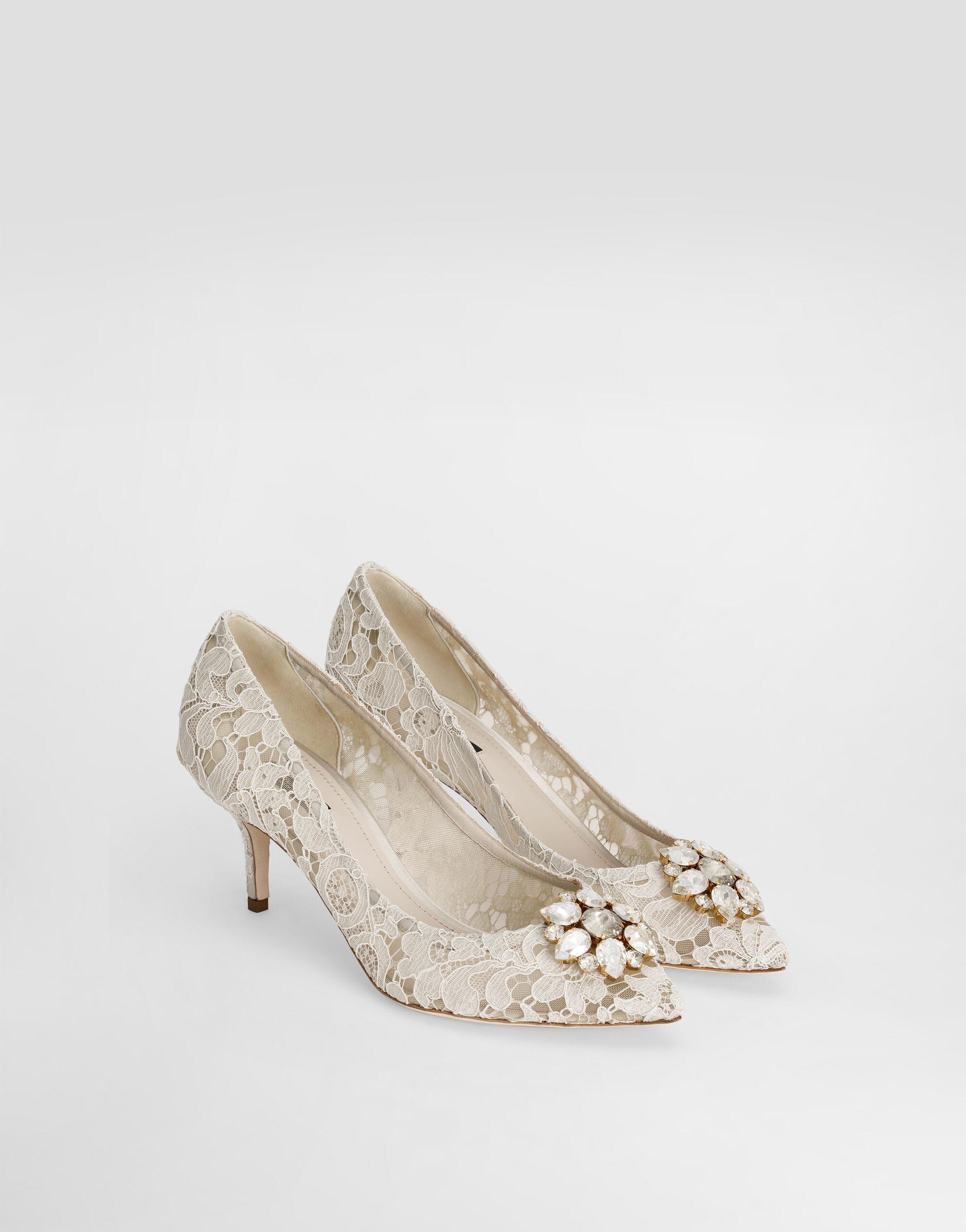 Pump in Taormina lace with crystals - 2