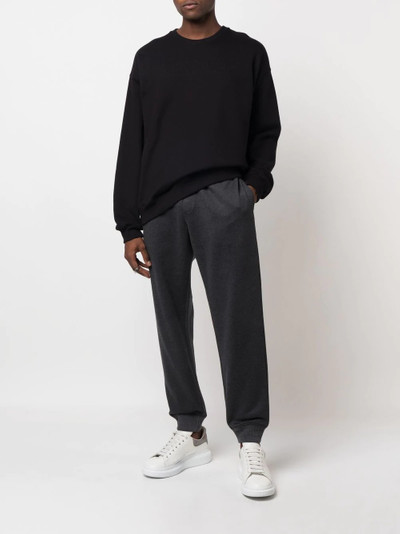 VERSACE cotton-cashmere blend track pants outlook