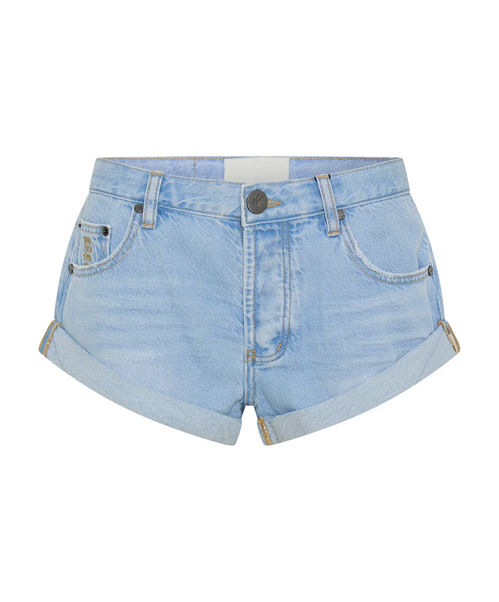 Bandits Low Waist Denim Shorts - Best Blue - 1