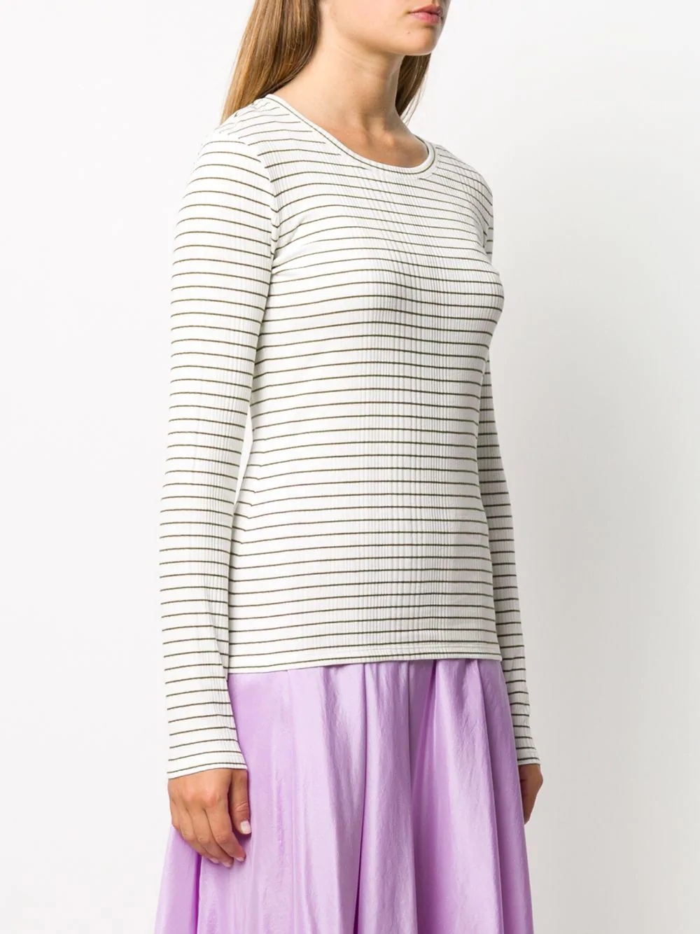 striped ribbed jumper - 3