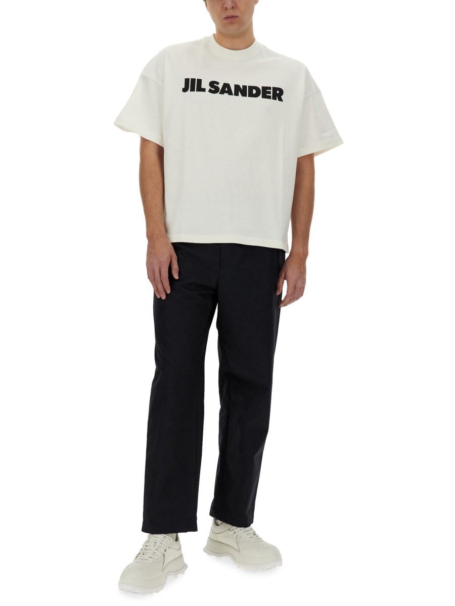 T-SHIRT CON STAMPA LOGO IN JERSEY DI COTONE - 2
