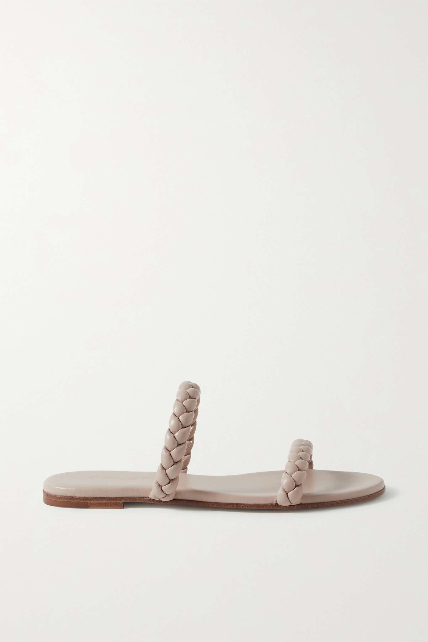 Marley braided leather slides - 1