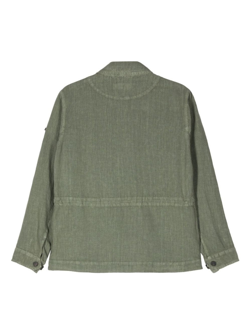 PESERICO four-pockets linen shirt outlook