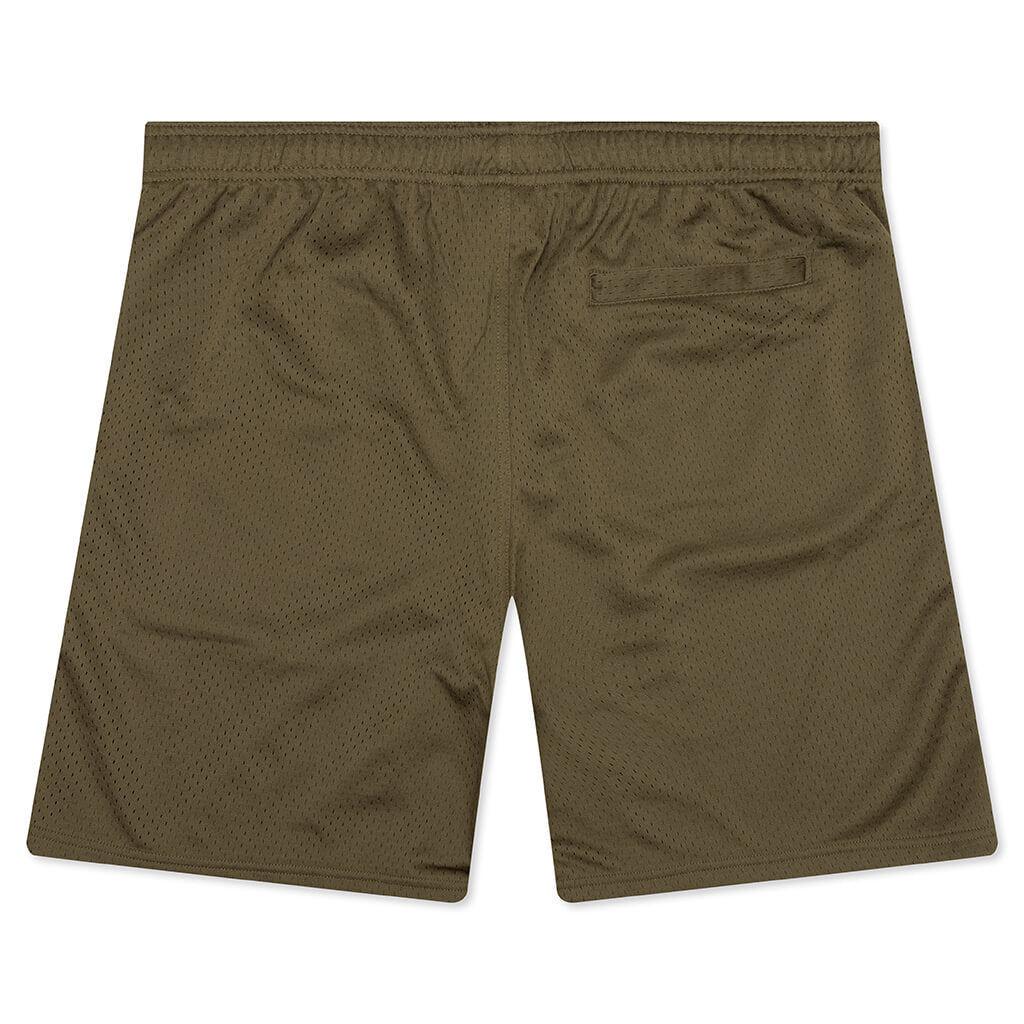 MESH BASIC SHORTS - OLIVE - 2