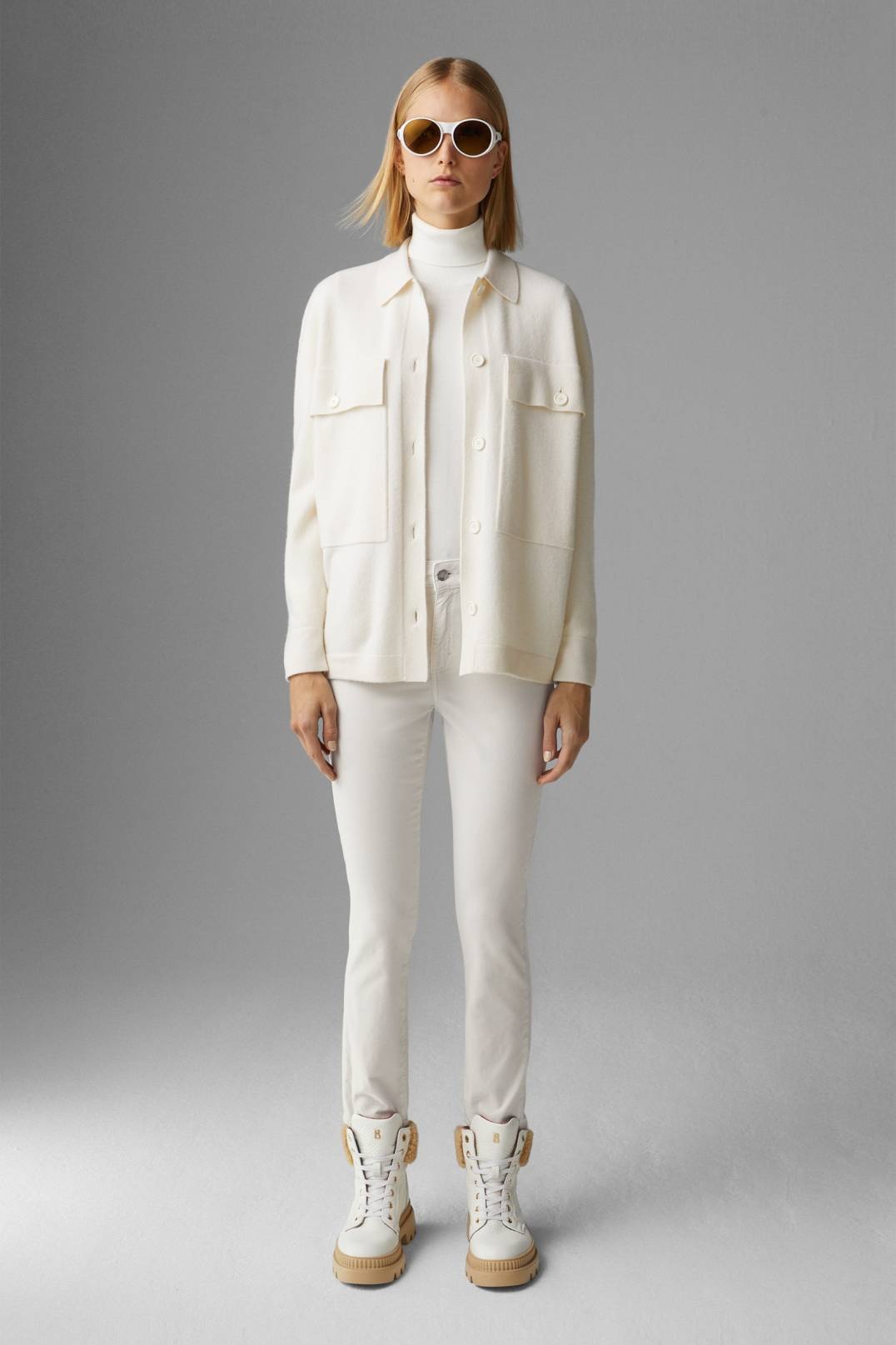 JULIE 7/8 TROUSERS IN OFF-WHITE - 4