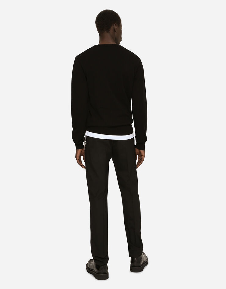 Cashmere round-neck sweater - 3