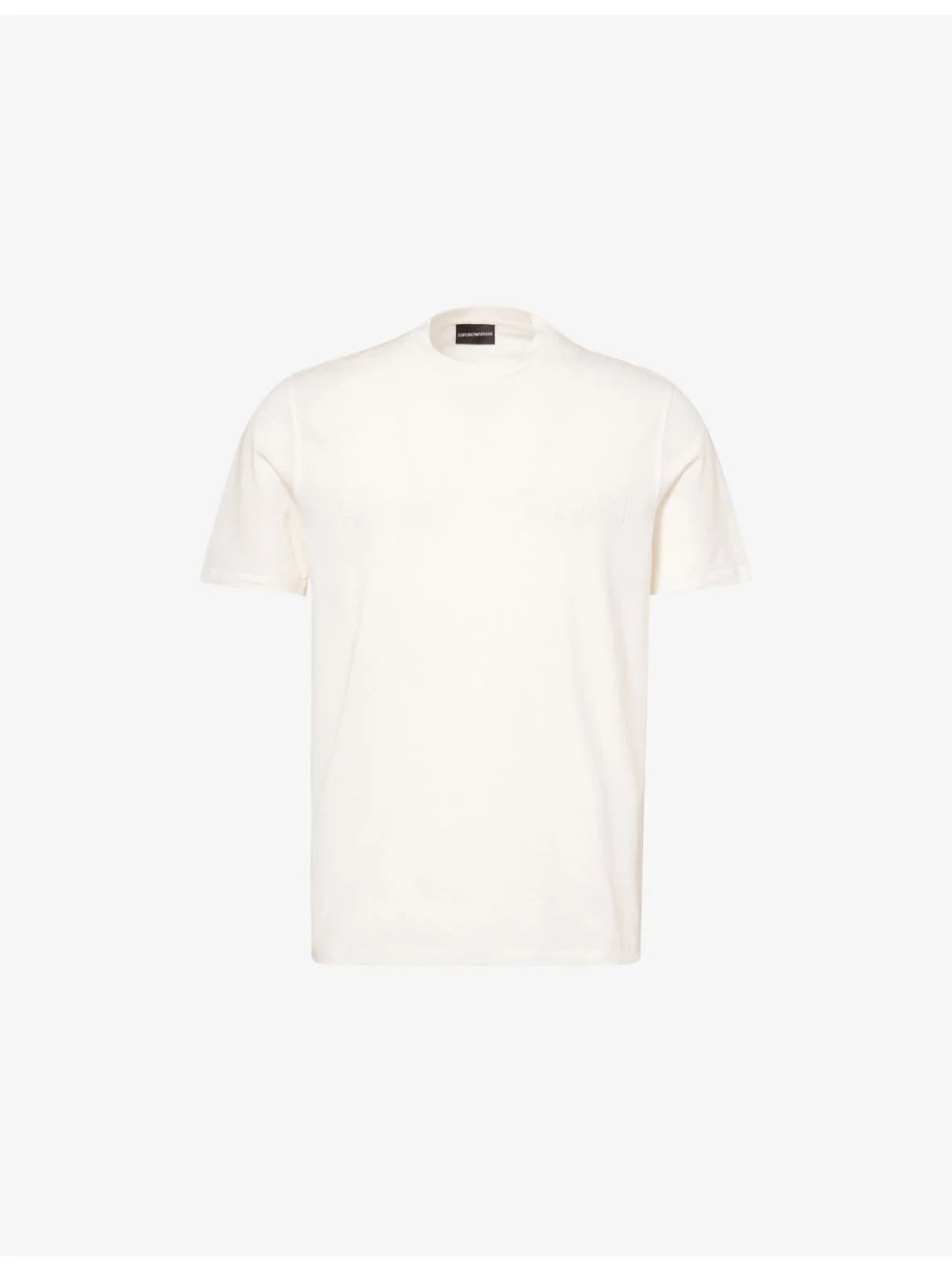 Embossed-Brand Relaxed-Fit Cotton-Jersey T-Shirt - 1
