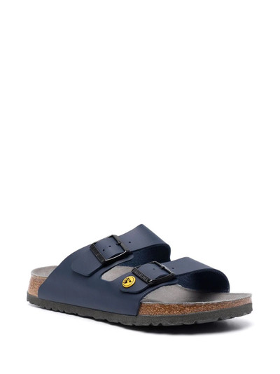 BIRKENSTOCK double-strap leather sandals outlook