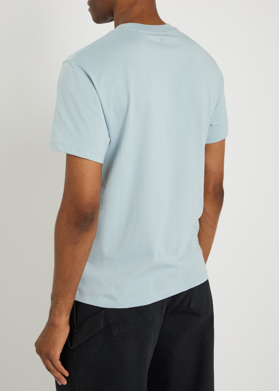 Ami Paris Logo-embroidered Cotton T-shirt - 3