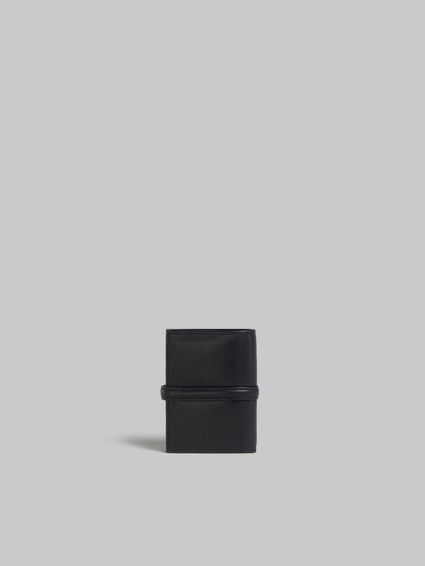 BLACK LEATHER BIFOLD PRISMA WALLET - 3