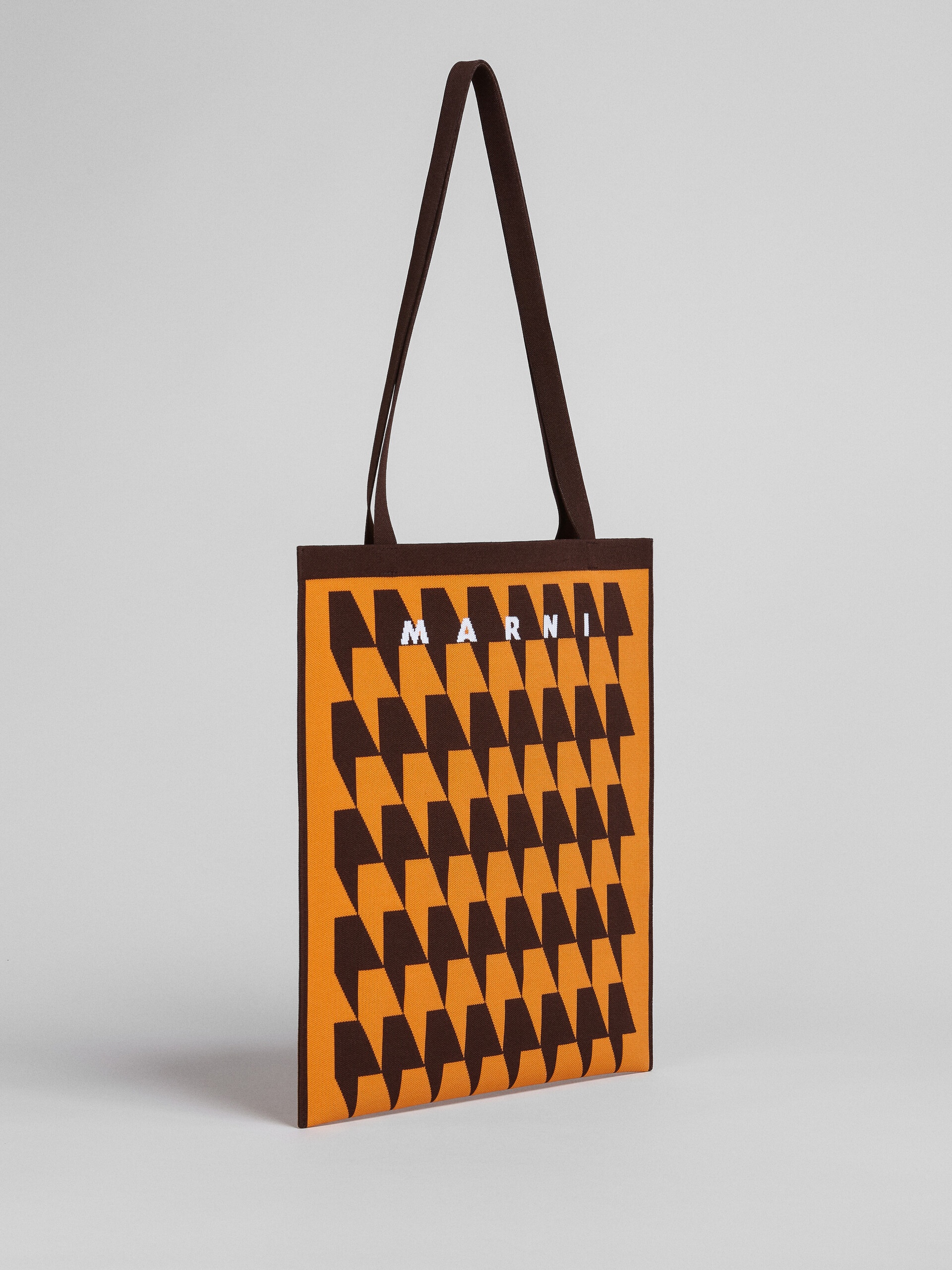 HOUNDSTOOTH JACQUARD MESSENGER BAG - 6