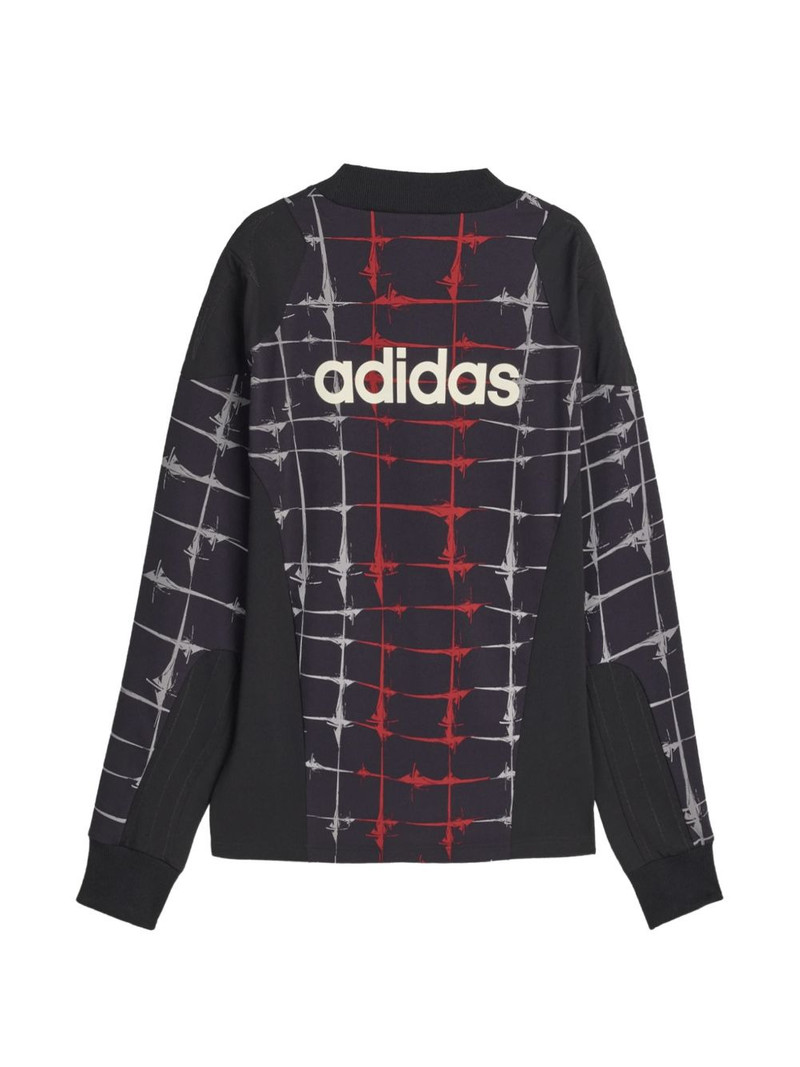 adidas long-sleeve patterned sweatshirt outlook