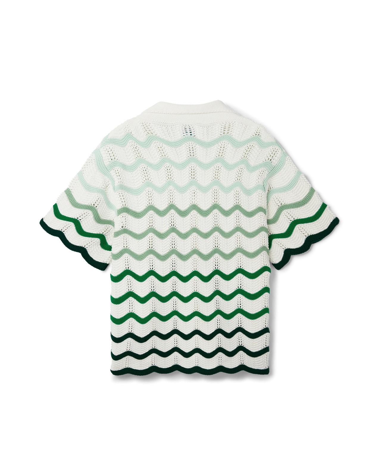 Wavy Gradient Crochet Shirt | Casablanca Paris - 2