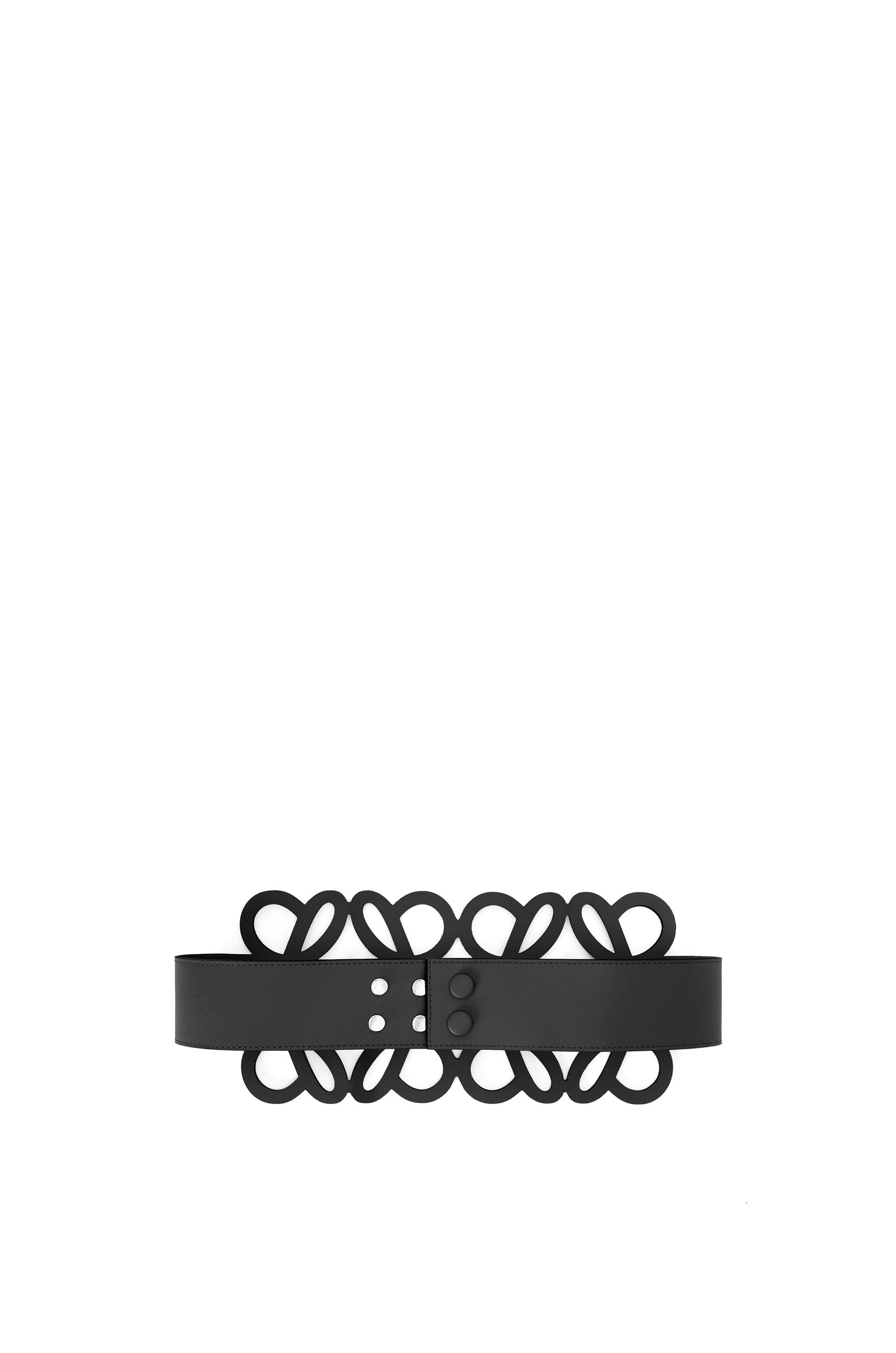 Anagram cut out belt in calfskin - 4