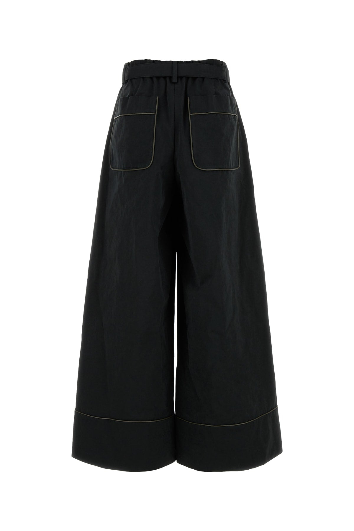 Sacai Women Faux Suede Pants - 2