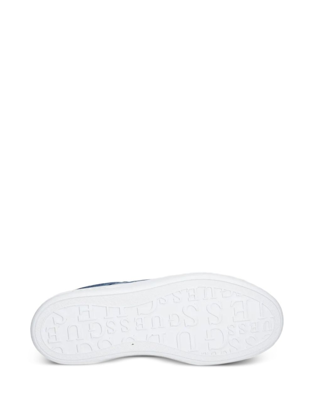 denim low-top sneakers - 5