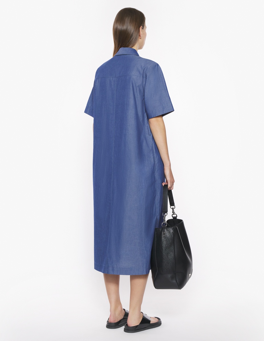 DOUBLE POCKET SHIRT DRESS - 5