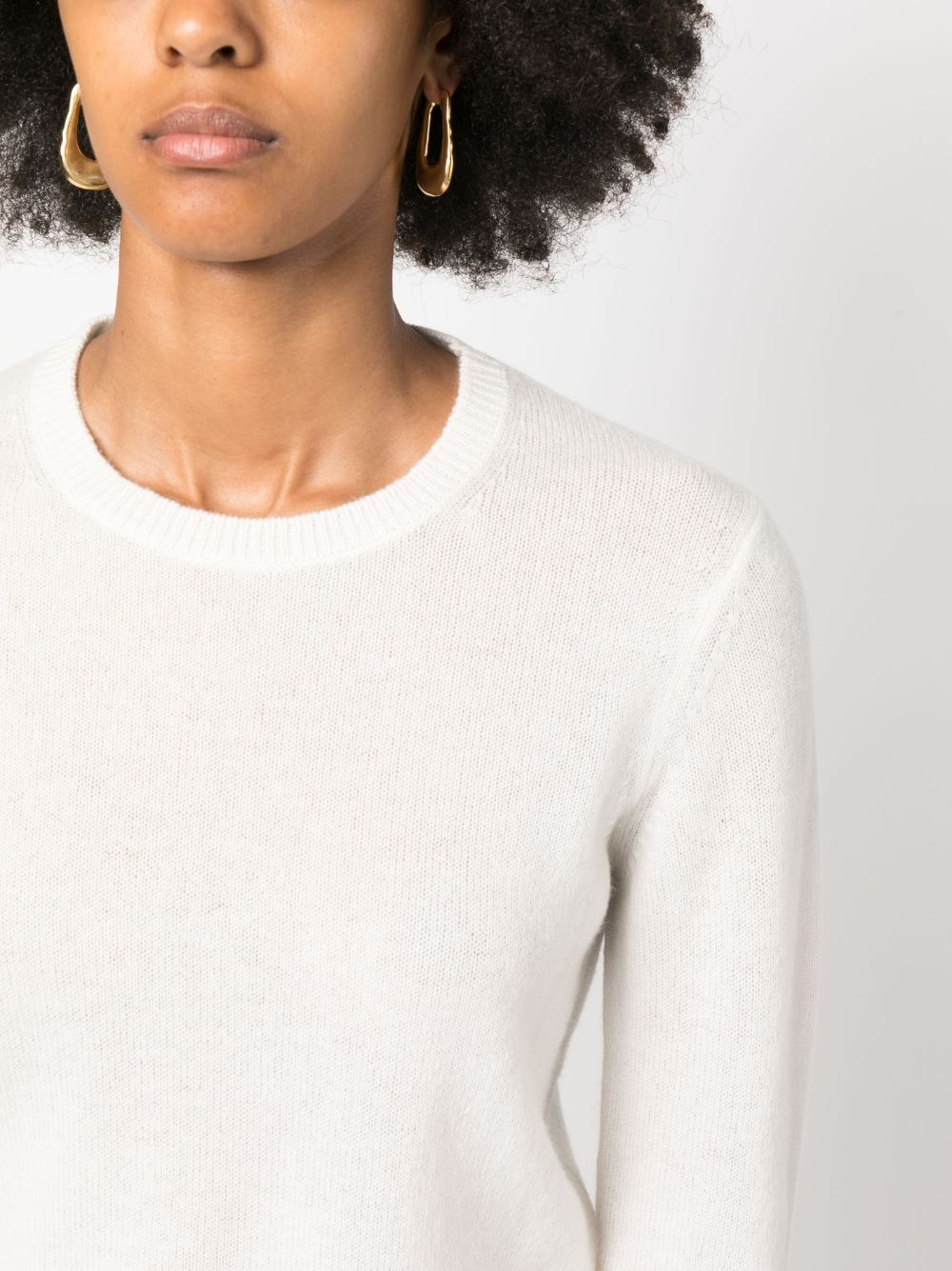 long-sleeved cashmere jumper - 5