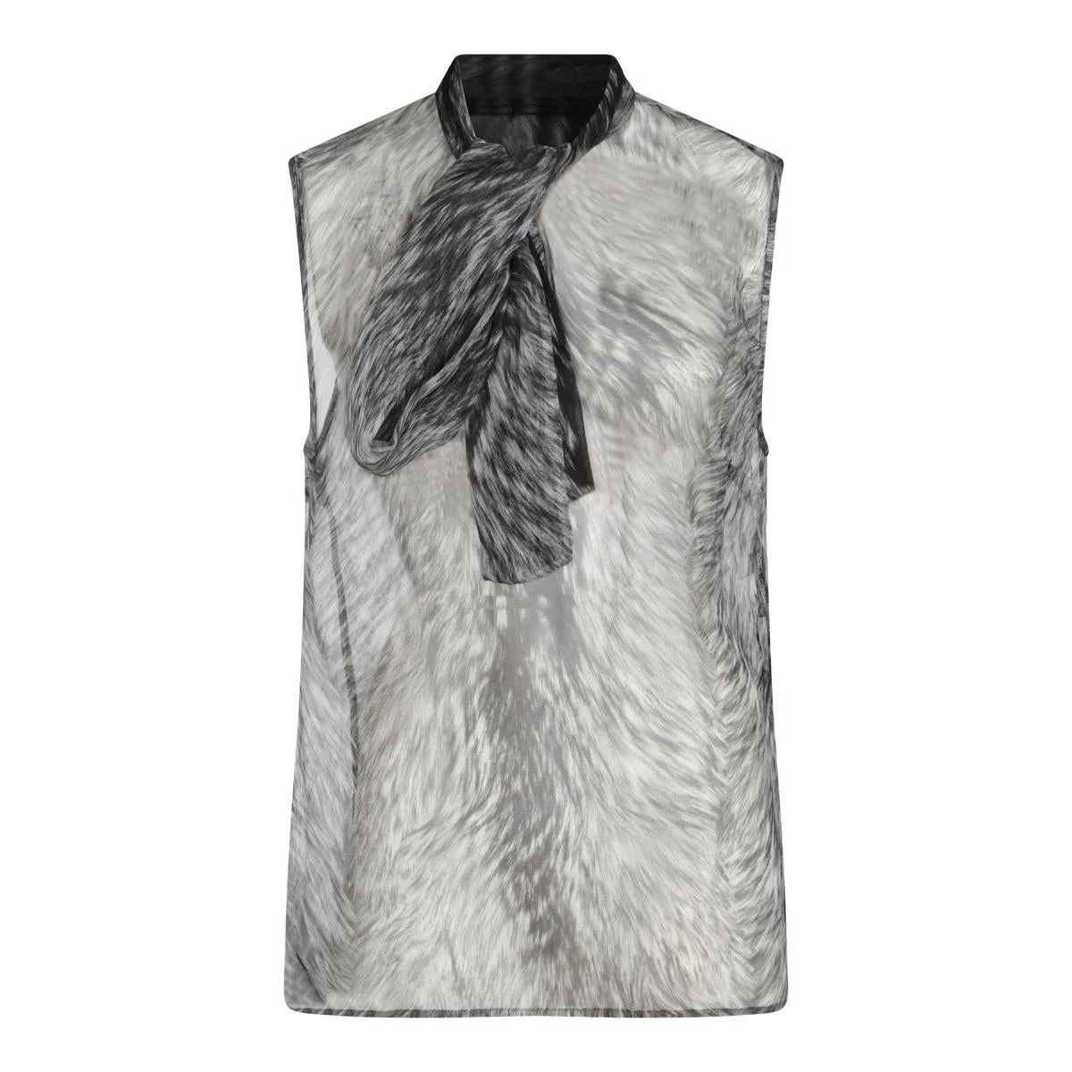 Dolce & Gabbana Black And White Silk Top - 1