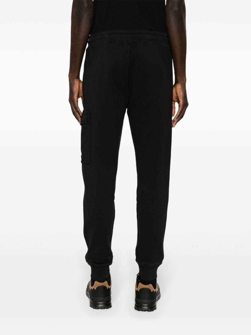 Lens-detail cotton track pants - 4