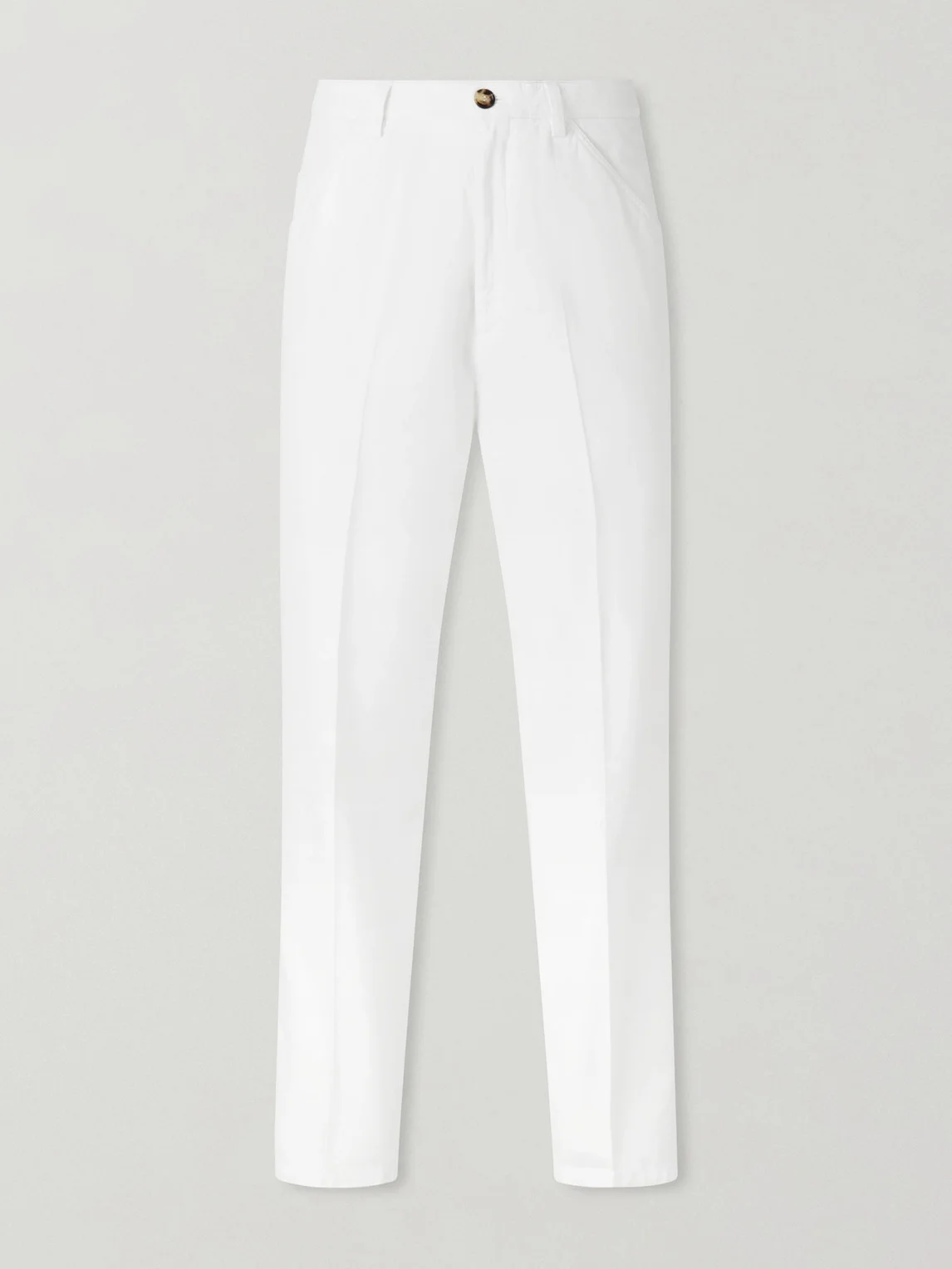Straight-Leg Cotton Chinos - 1