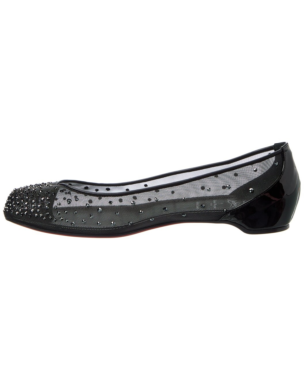 Christian Louboutin x Maison Margiela Marlougiela Strass Mesh & Patent Flat - 2