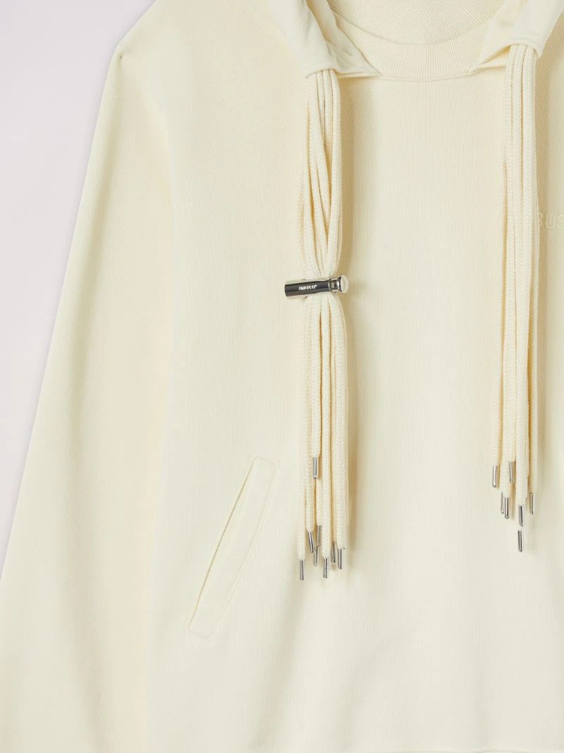 multi-cord long-sleeve hoodie - 2