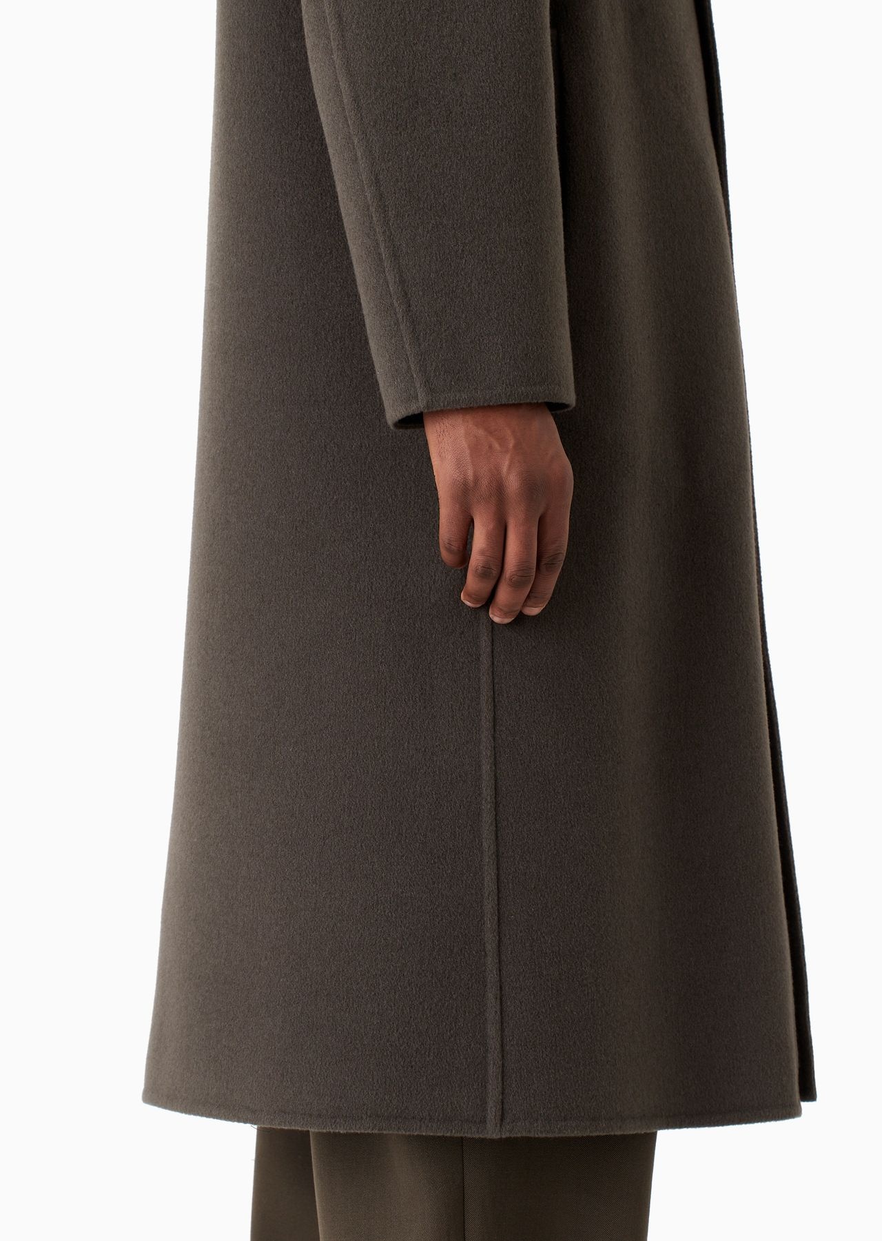 Single-breasted double cashmere coat - 7