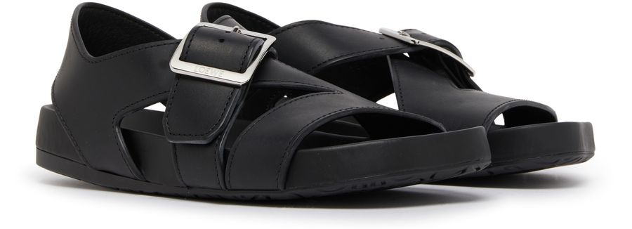 Ease heel sandal in brushed suede - 3