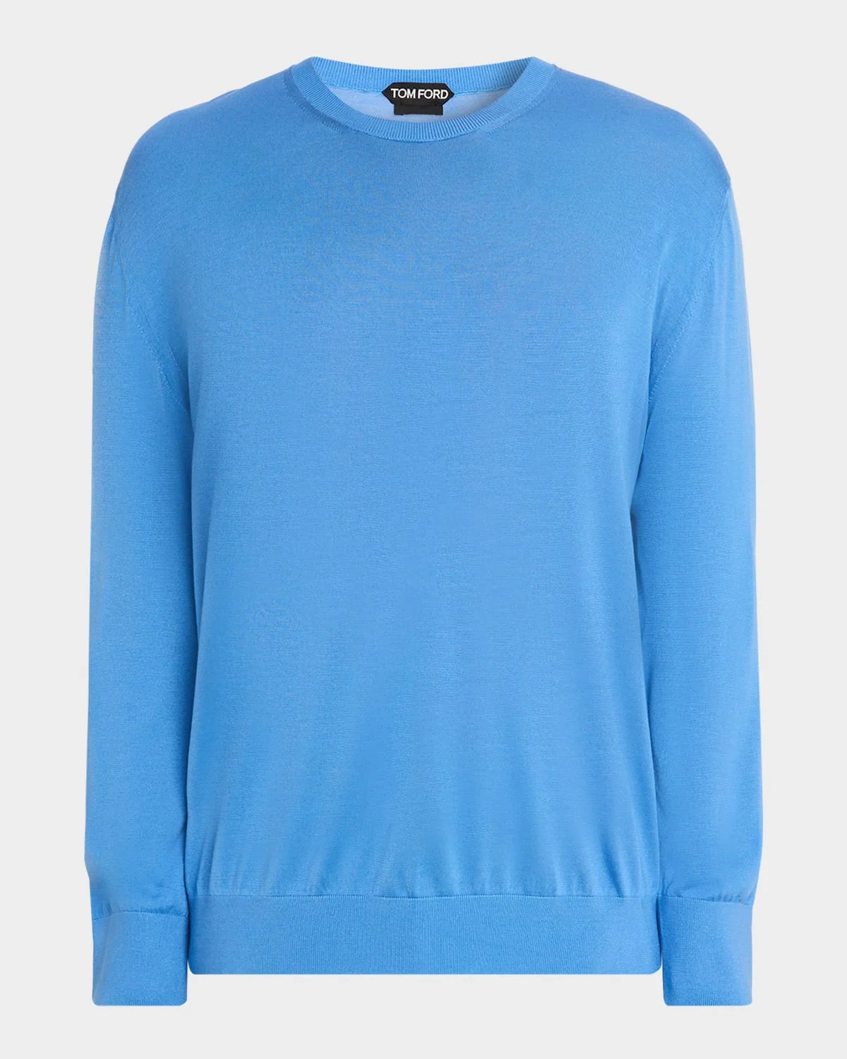 Men's Silk Knit Crewneck Sweater - 1