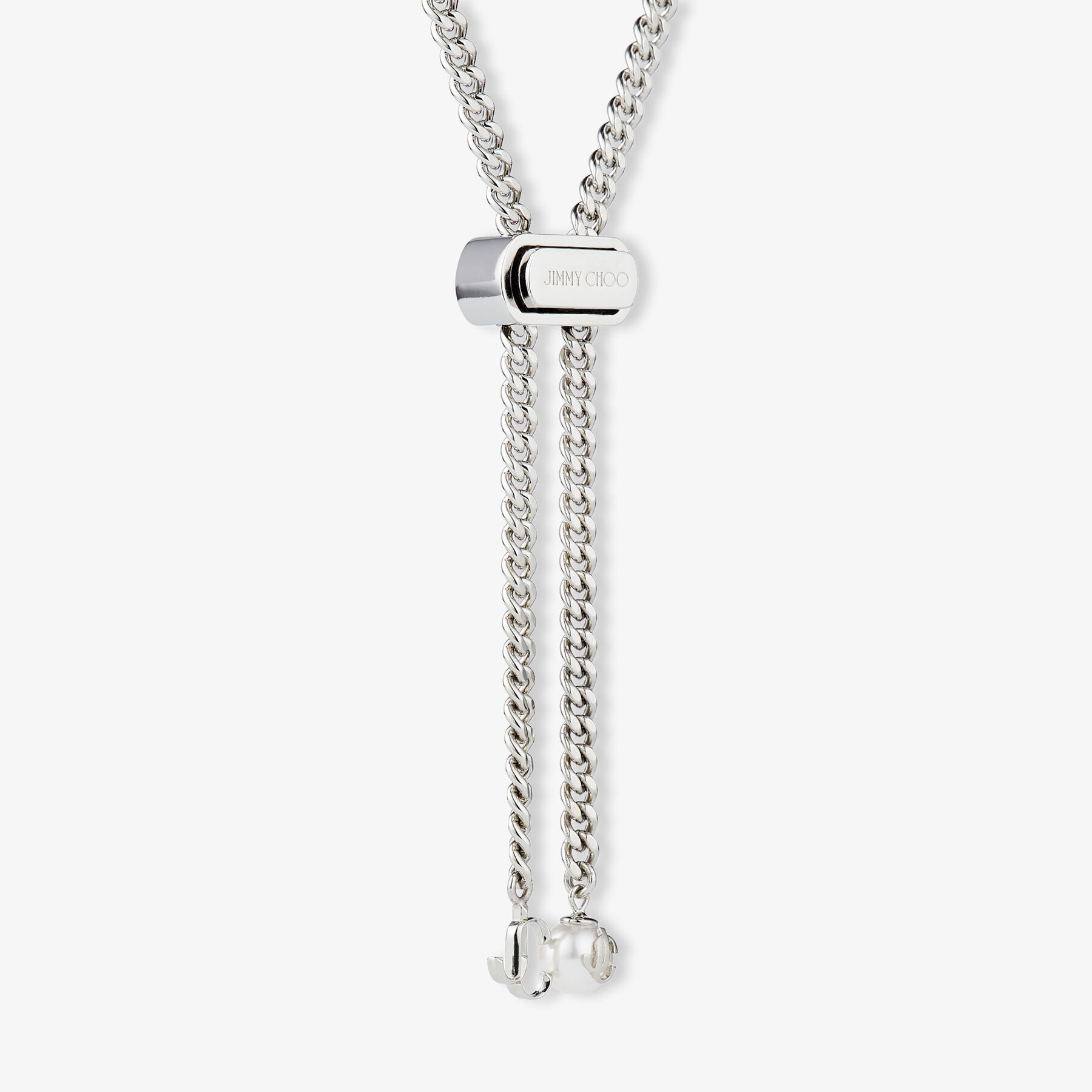 Bon Bon Necklace
Silver-Finish Metal Necklace with Pearl and JC Charm - 5