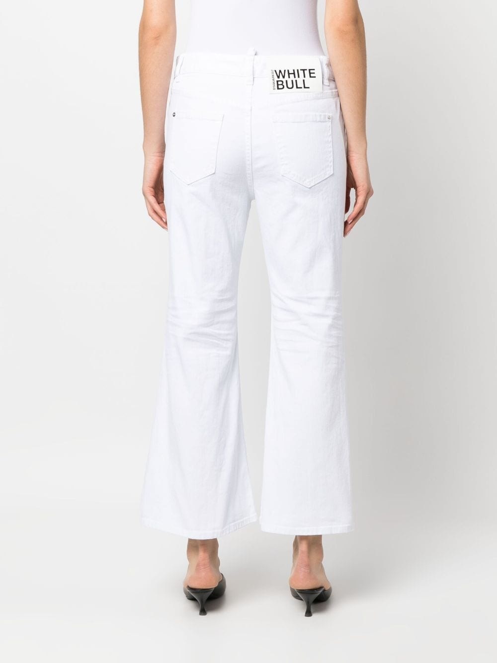 White Bull cropped jeans - 4
