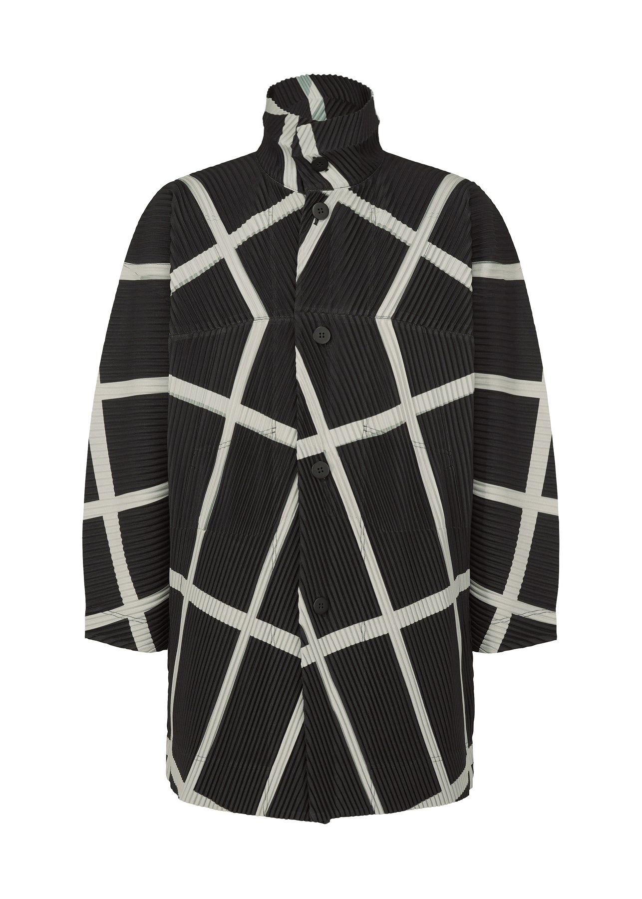 SKEW GRID COAT - 1