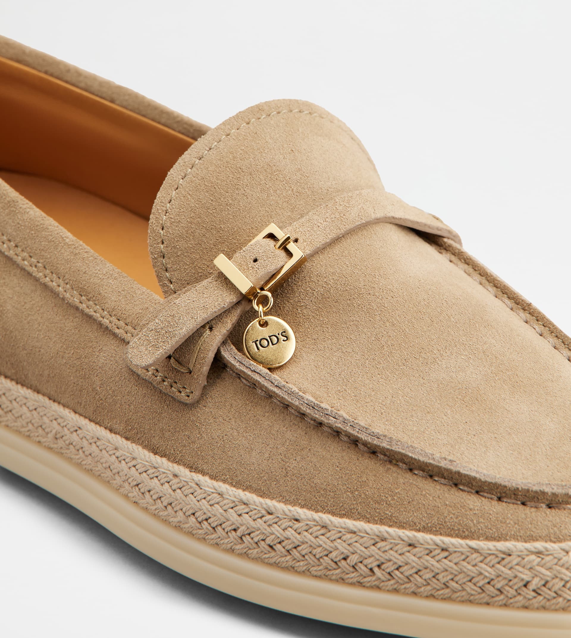 LOAFERS IN SUEDE - BEIGE - 5