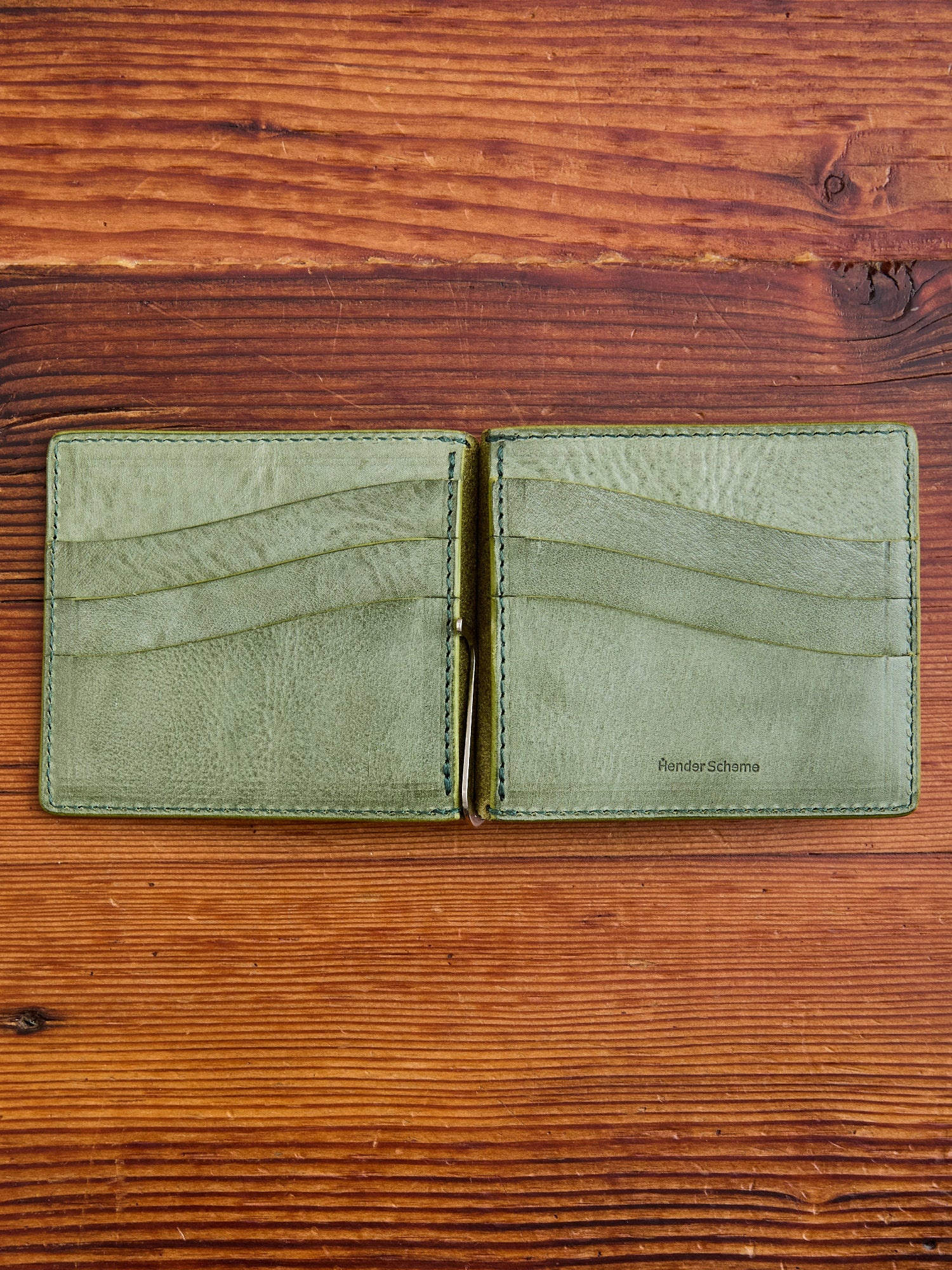 Money Clip Wallet in Green - 4