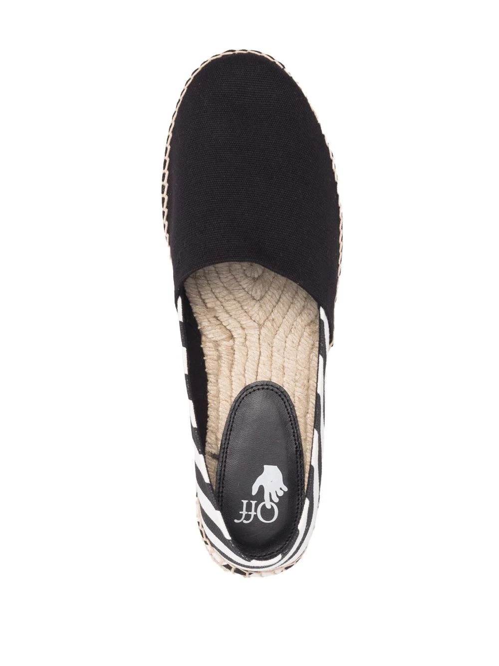 diagonal stripe espadrilles - 4