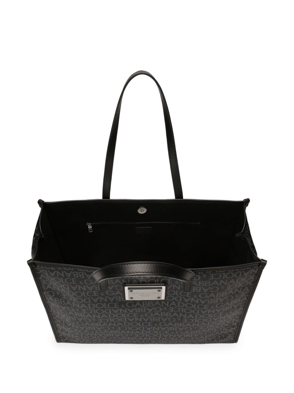 logo-plaque tote bag - 5