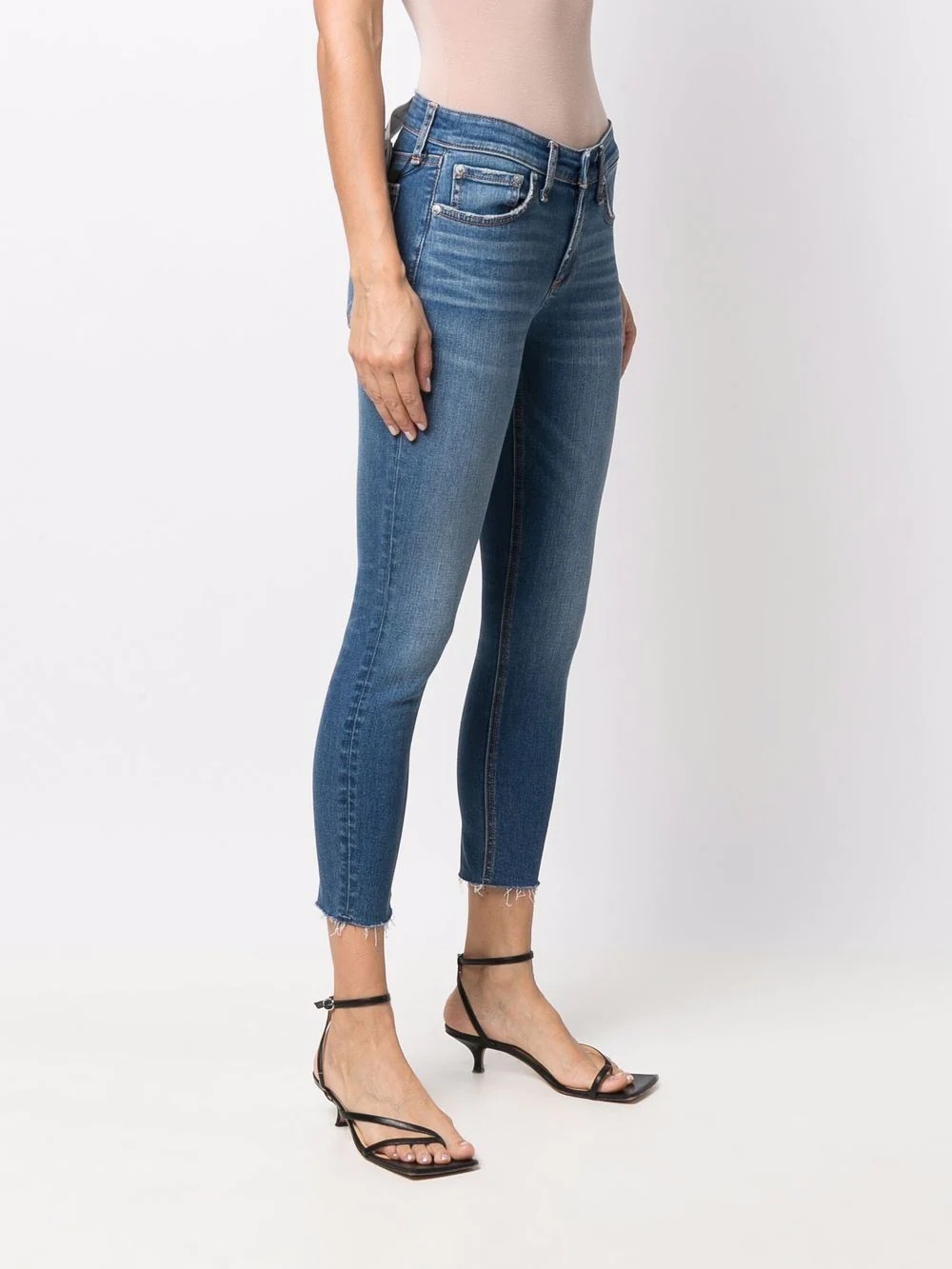 cropped skinny-fit jeans - 3